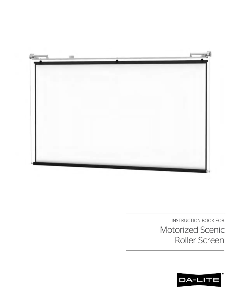 Página 1 del manual Manual de usuario Da-Lite Motorized Scenic Roller