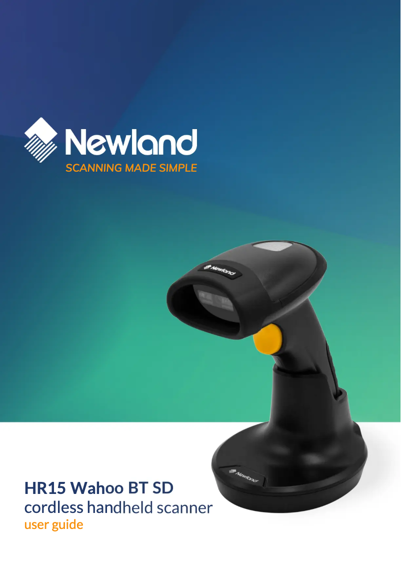 Página nº 1 - Manual de usuario Newland HR15 Wahoo BT SD