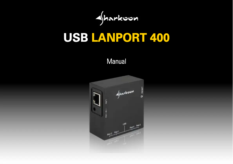 Página 1 del manual Manual de usuario Sharkoon USB LANPort 400
