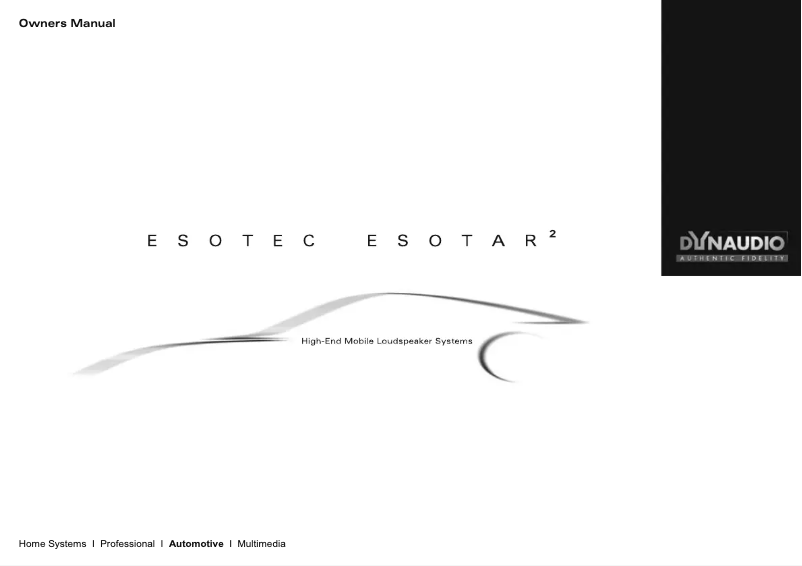 Imagen de la primera página del manual del dispositivo Esotec X 252