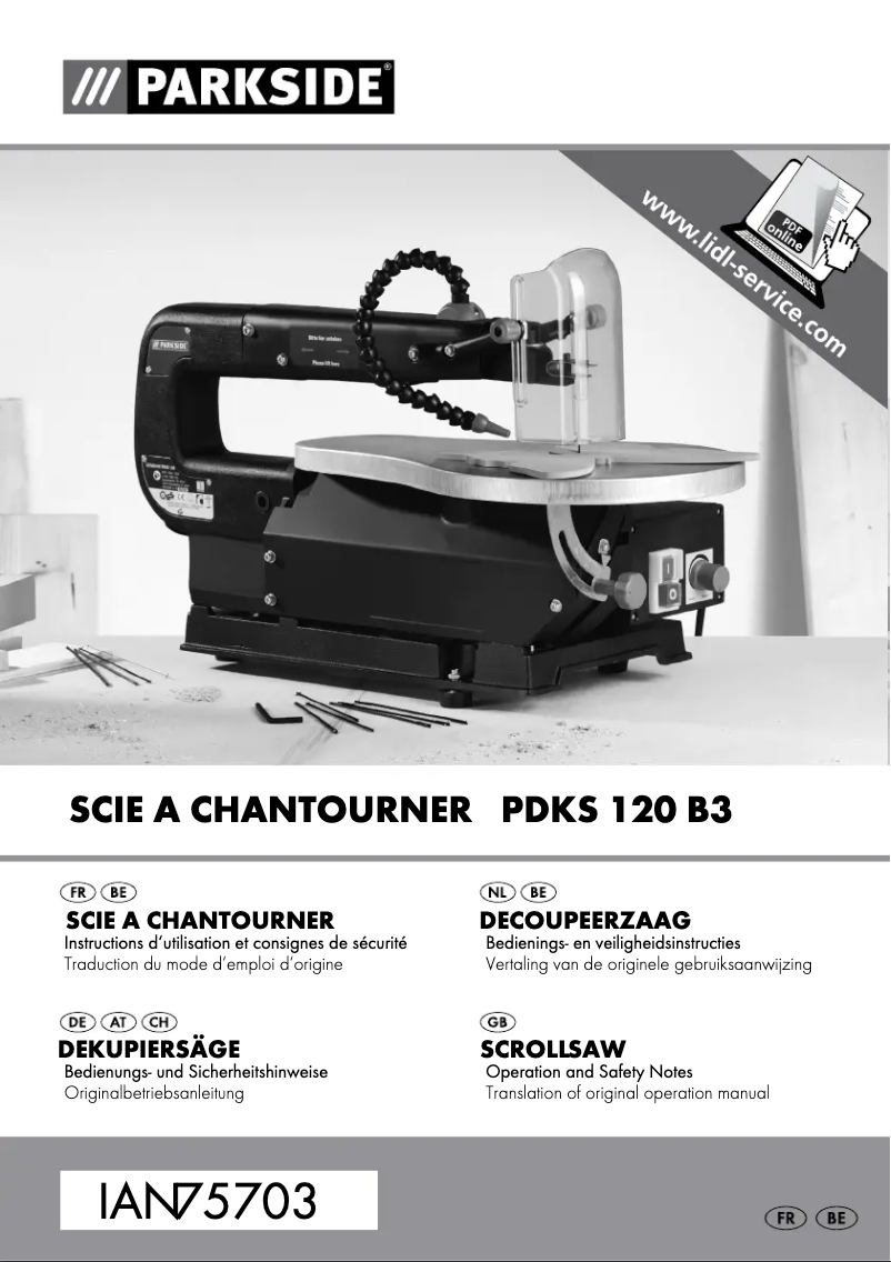 Imagen de la primera página del manual del dispositivo PDKS 120 B3