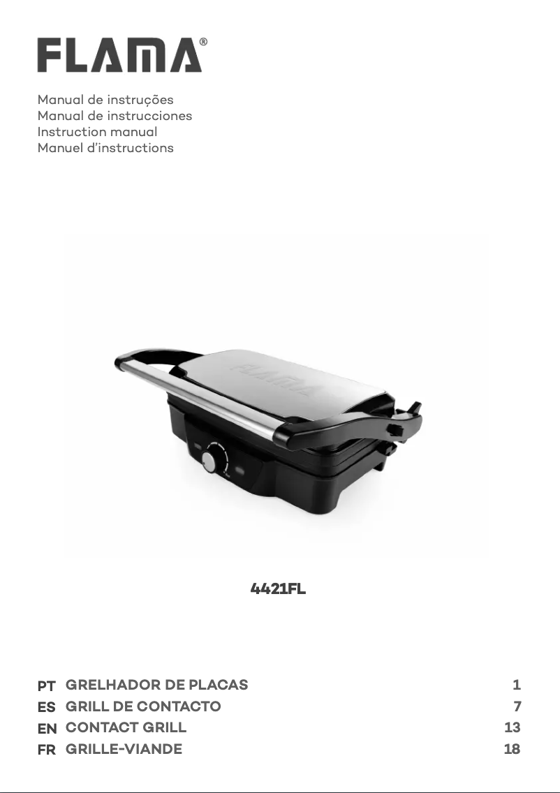 Imagen de la primera página del manual del dispositivo 4421FL