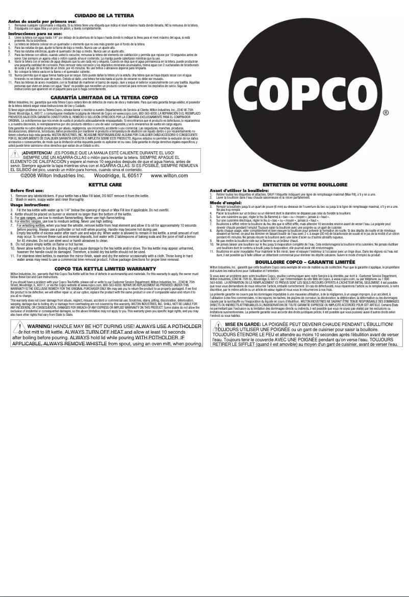 Página 1 del manual Manual de usuario Copco Diplomat