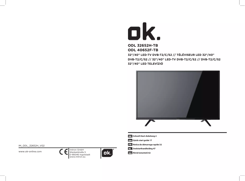 Imagen de la primera página del manual del dispositivo ODL 40652F-TB