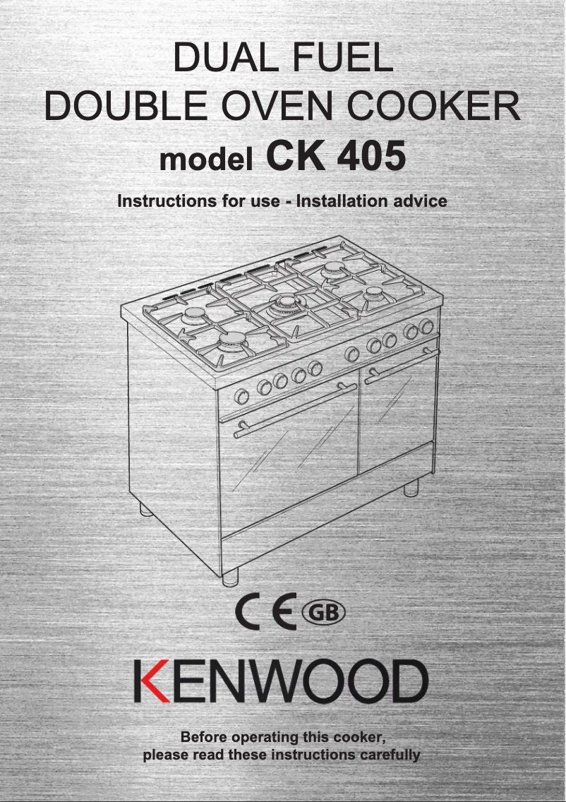Página 1 del manual Manual de usuario Kenwood CK 405