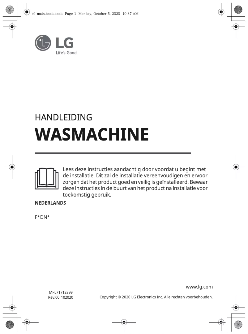 Página 1 del manual Manual de usuario LG F4DN508S1