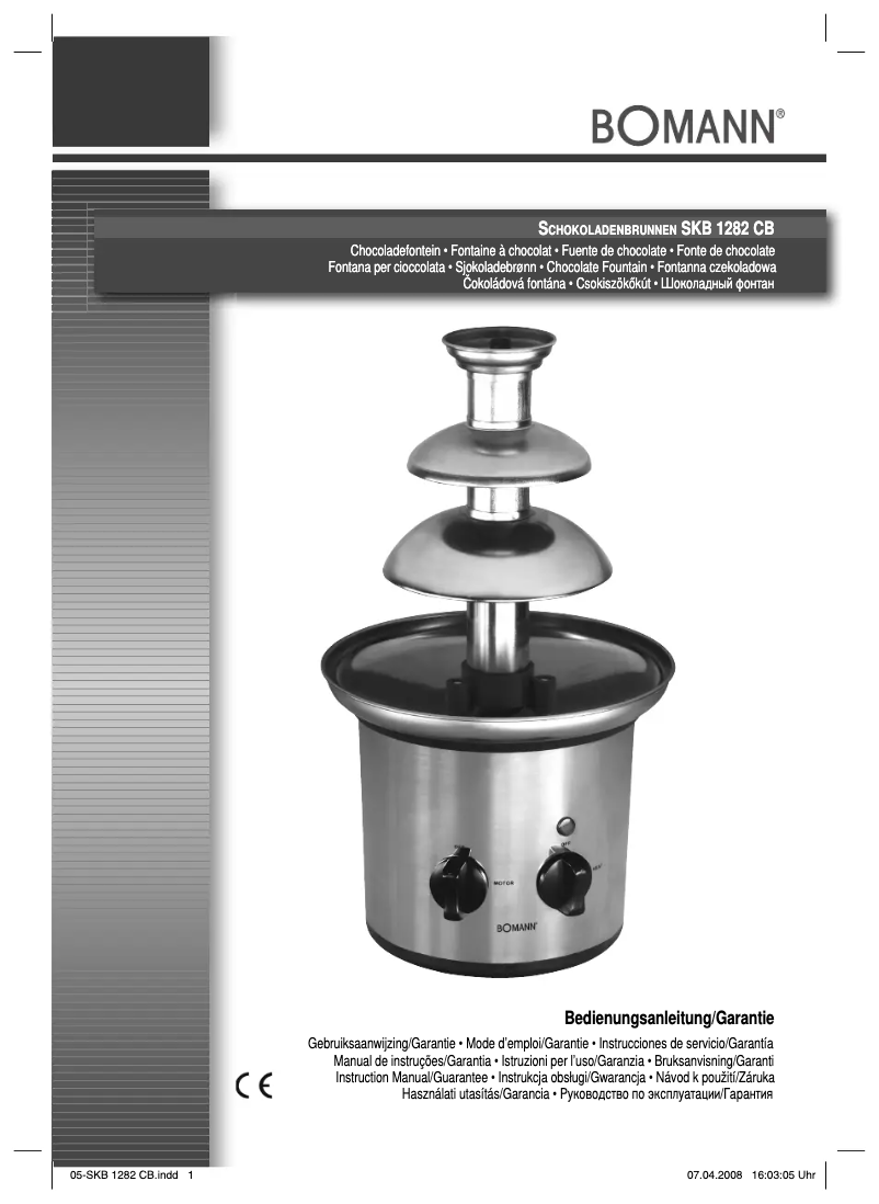 Página 1 del manual Manual de usuario Bomann SKB 1282 CB
