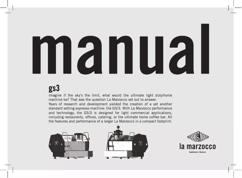 Imagen de la primera página del manual del dispositivo GS3