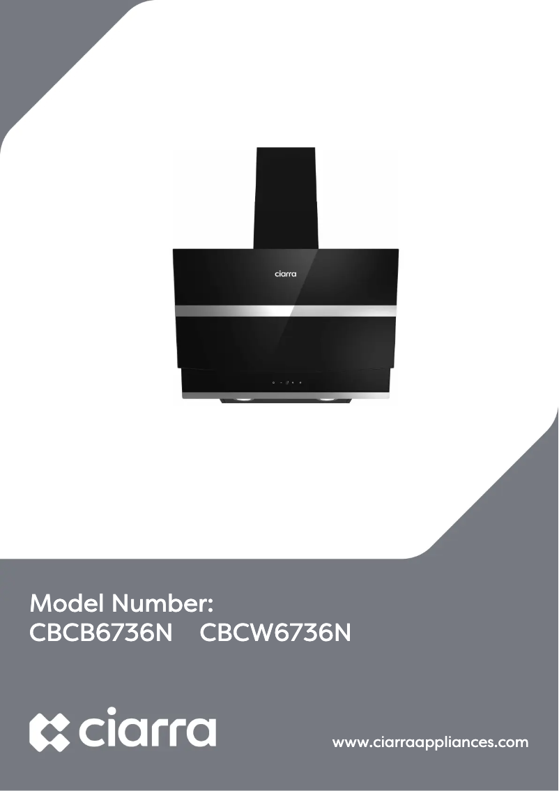 Página 1 del manual Manual de usuario Ciarra CBCB6736N