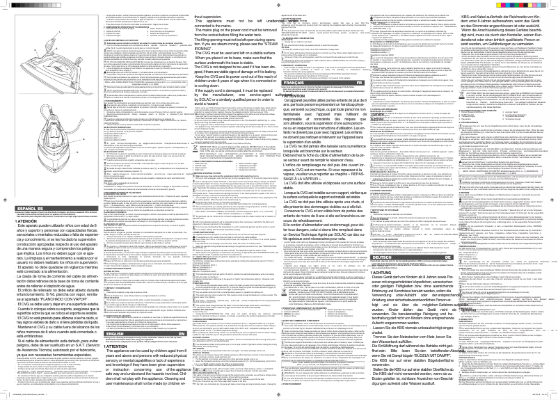 Página nº 1 - Manual de usuario Solac CVG9505 Easy EVOLUTION