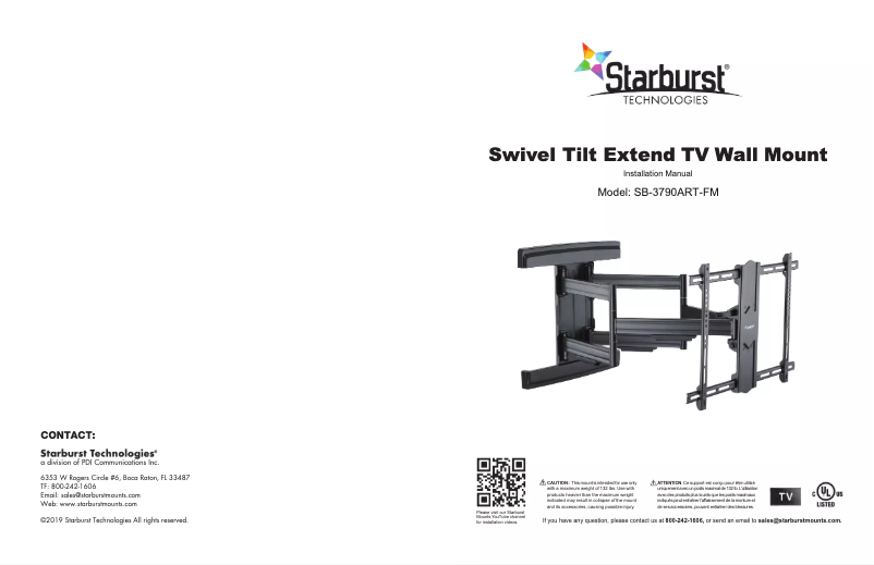 Imagen de la primera página del manual del dispositivo SB-3790ART-FM