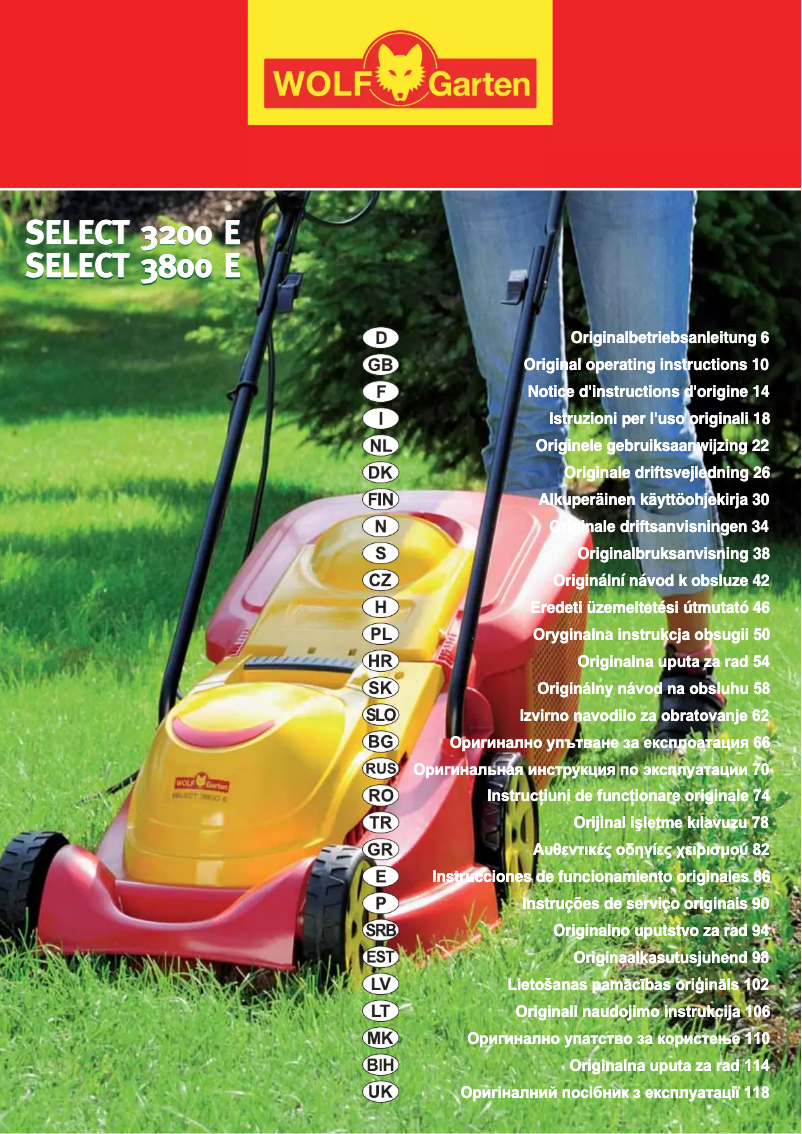 Imagen de la primera página del manual del dispositivo S 3800 E