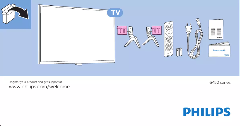 Imagen de la primera página del manual del dispositivo 6000 series 43PUS6452