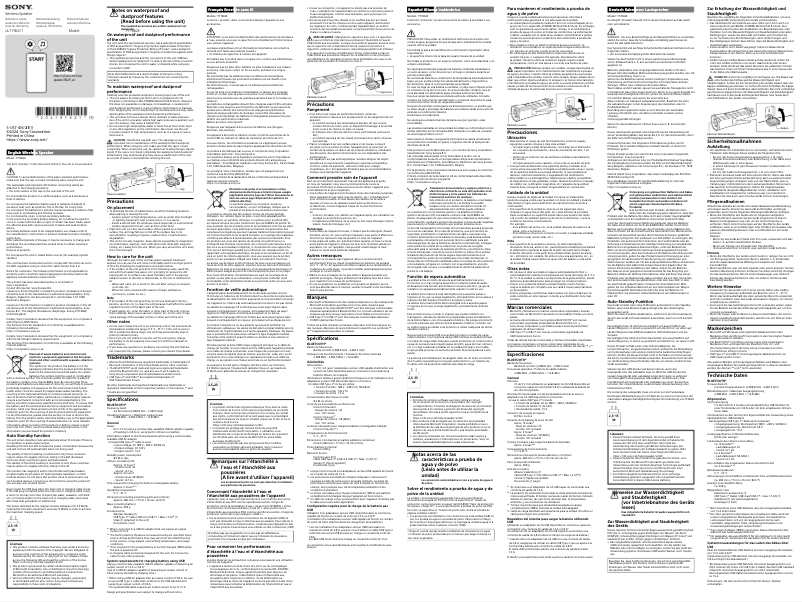 Imagen de la primera página del manual del dispositivo ULT FIELD 1