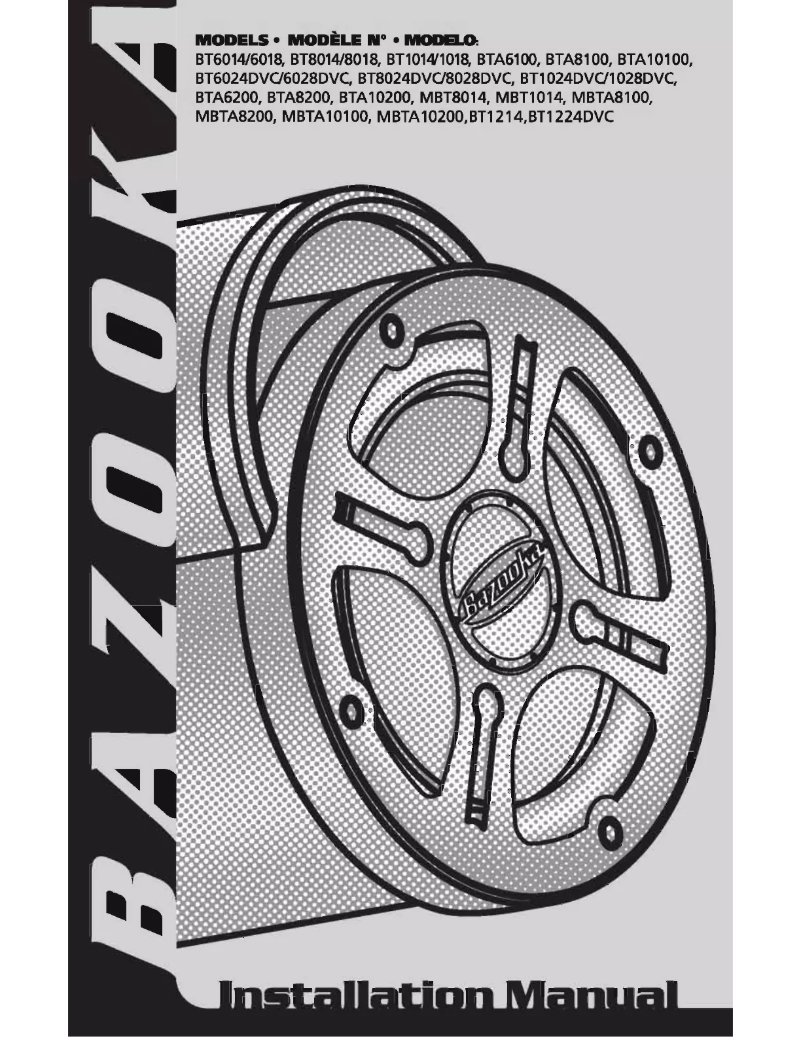 Imagen de la primera página del manual del dispositivo BT1214