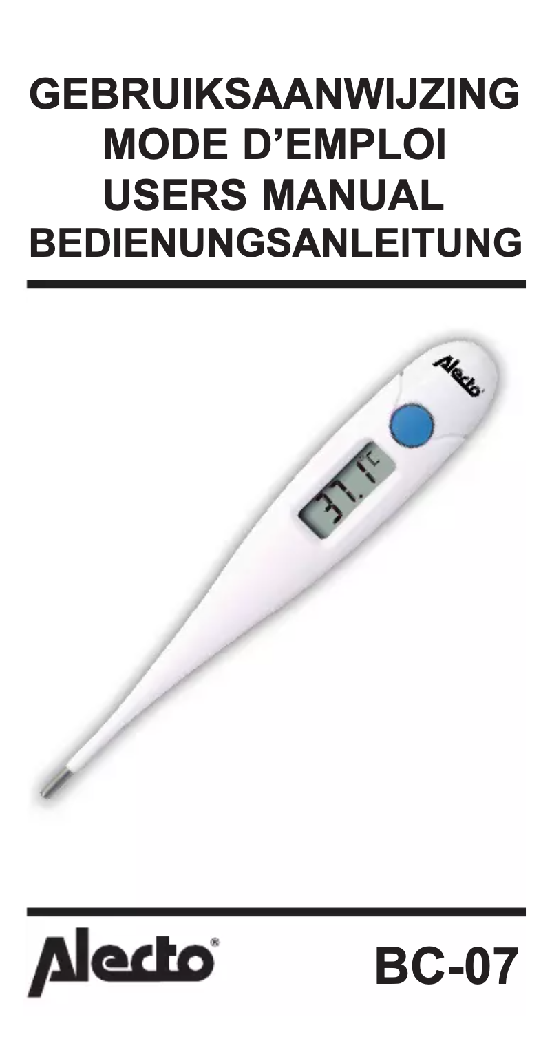 Imagen de la primera página del manual del dispositivo BC-07