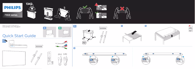 Página 1 del manual Guía de inicio rápido Philips 70PUS7304