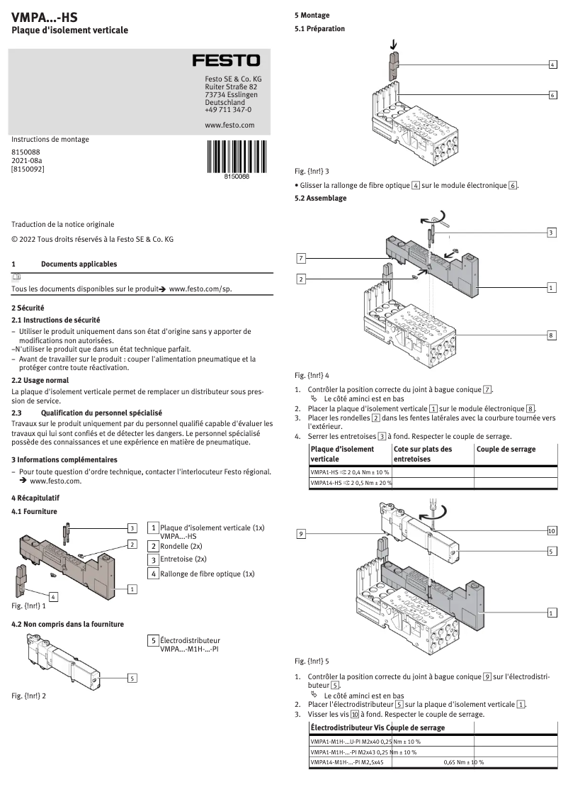 Imagen de la primera página del manual del dispositivo VMPA14-HS