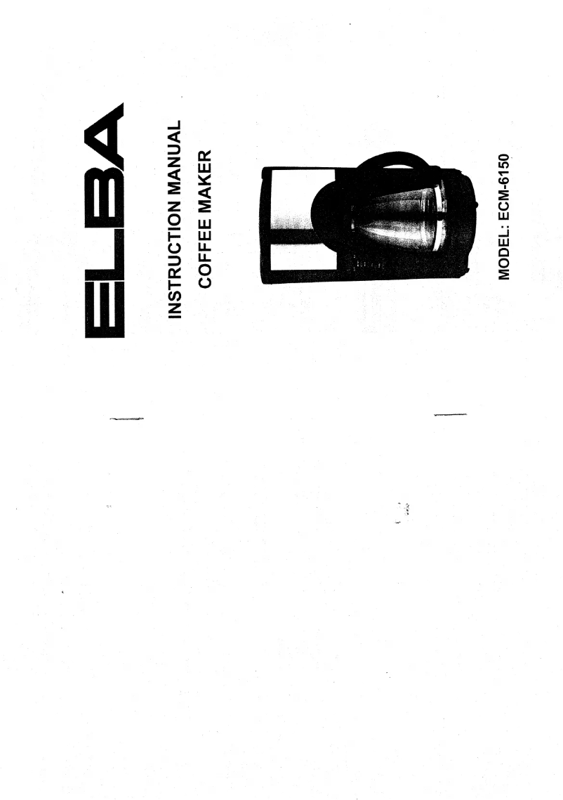Imagen de la primera página del manual del dispositivo ECM-6150