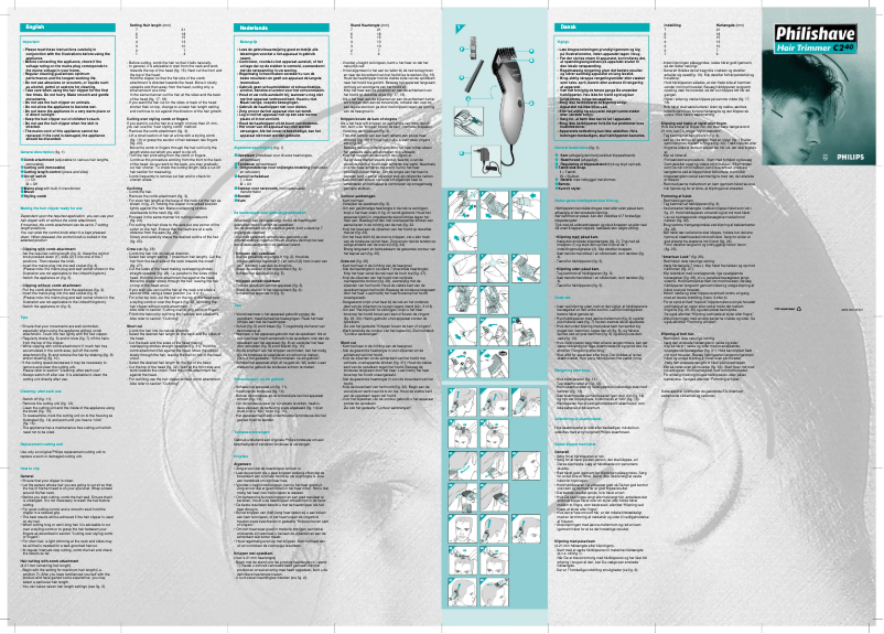 Imagen de la primera página del manual del dispositivo HQC240