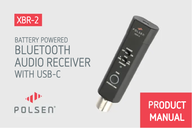 Imagen de la primera página del manual del dispositivo XBR-2