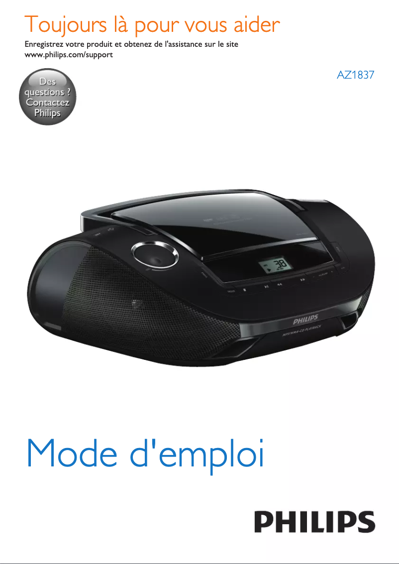 Imagen de la primera página del manual del dispositivo AZ1837