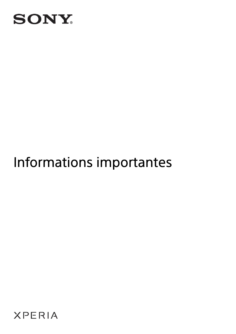 Imagen de la primera página del manual del dispositivo Xperia 1 VI