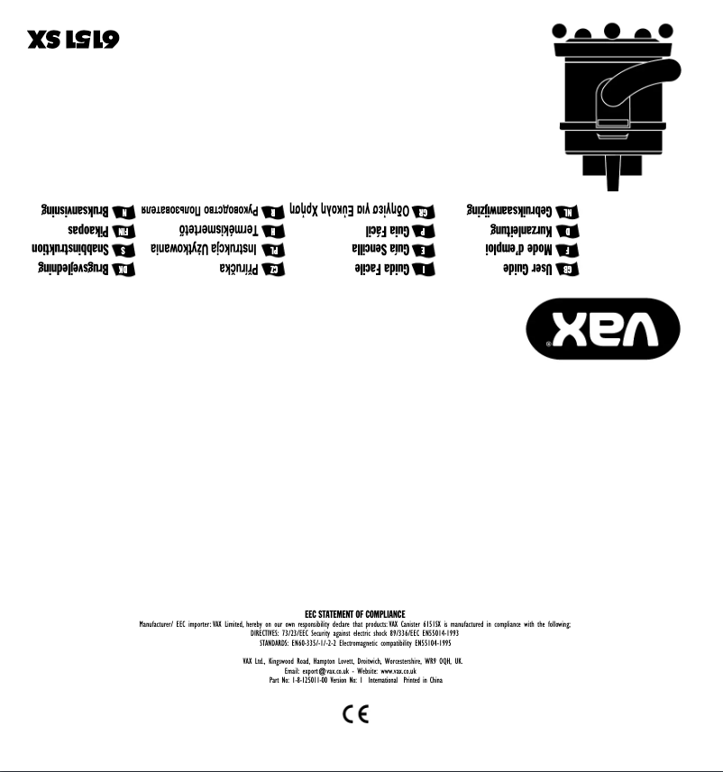 Imagen de la primera página del manual del dispositivo 6151 SX