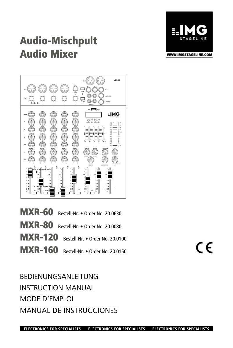Página 1 del manual Manual de usuario IMG Stageline MXR-60