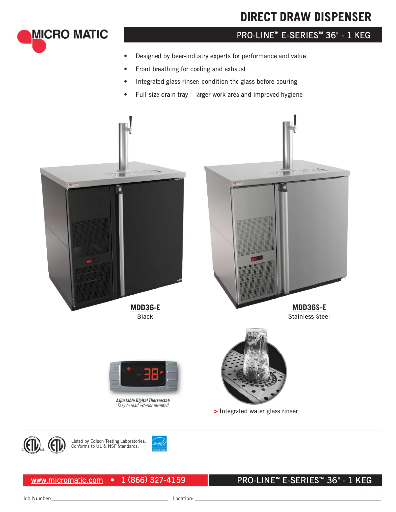 Imagen de la primera página del manual del dispositivo MDD36-E