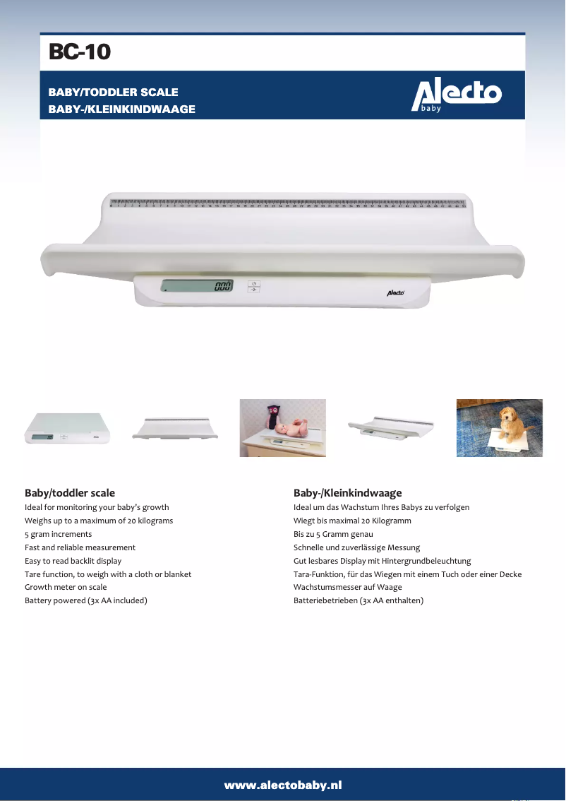 Imagen de la primera página del manual del dispositivo BC-10
