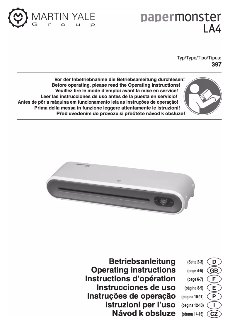 Imagen de la primera página del manual del dispositivo LA4