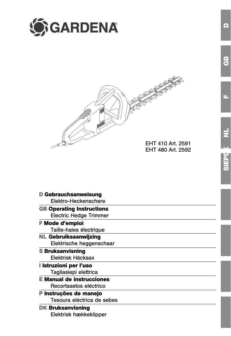 Página 1 del manual Manual de usuario Gardena EHT 410