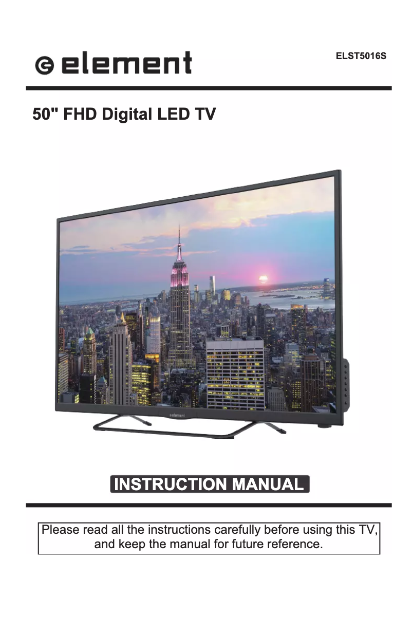 Imagen de la primera página del manual del dispositivo ELST5016S