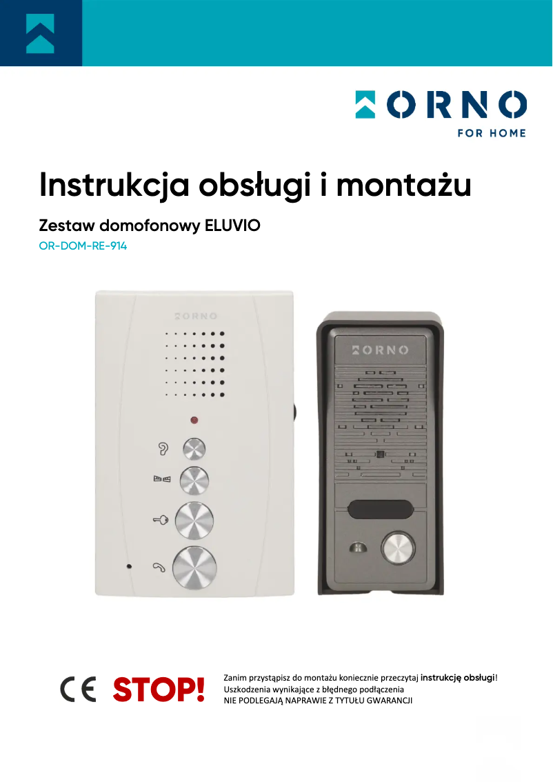 Imagen de la primera página del manual del dispositivo OR-DOM-RE-914