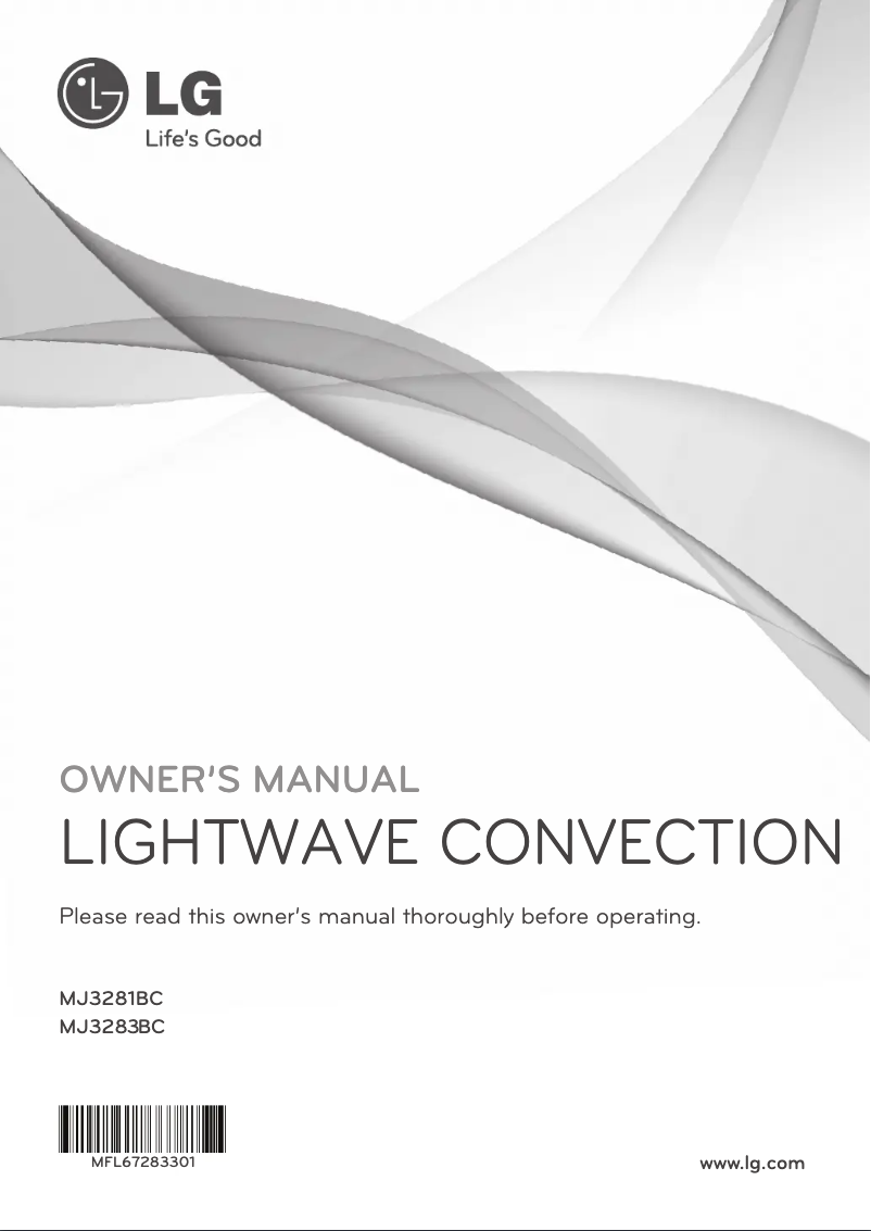 Página 1 del manual Manual de usuario LG MJ3283BC