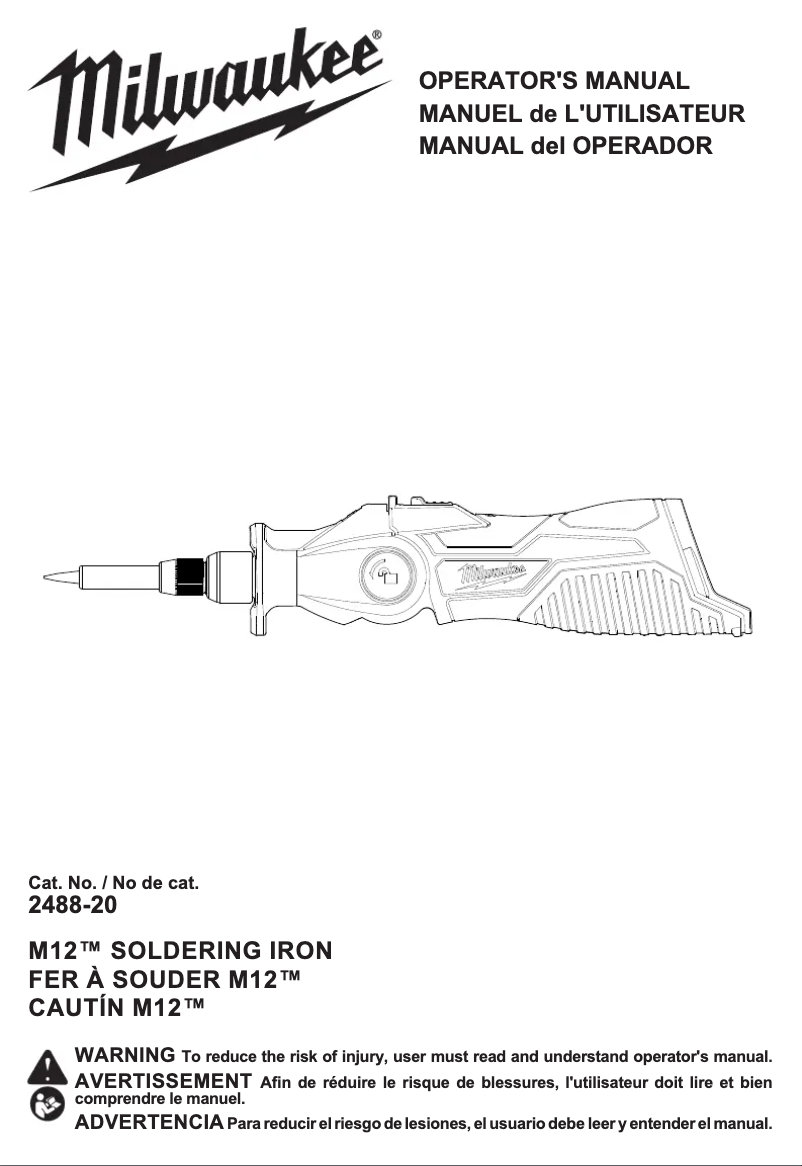 Imagen de la primera página del manual del dispositivo M12 2488-21