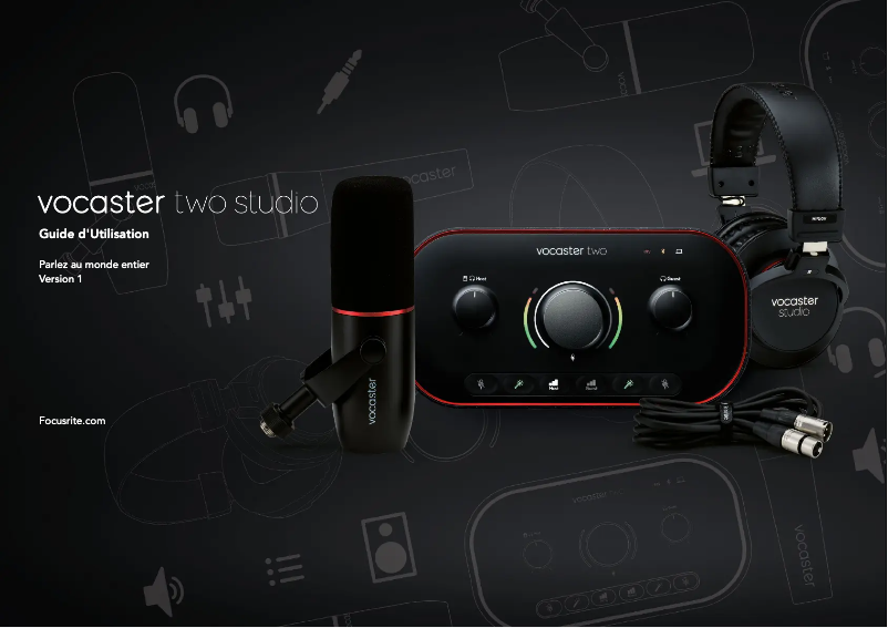 Página 1 del manual Manual de usuario Focusrite Vocaster Two Studio