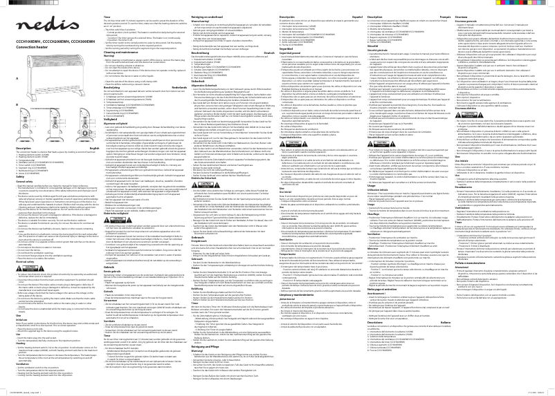 Página 1 del manual Manual de usuario Nedis CCCH200EWH
