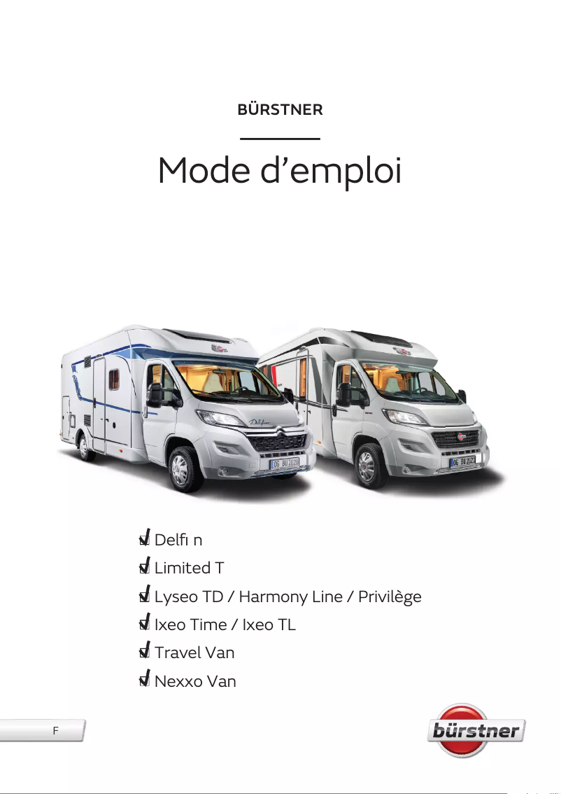 Página 1 del manual Manual de usuario Bürstner Lyseo TD (2022)