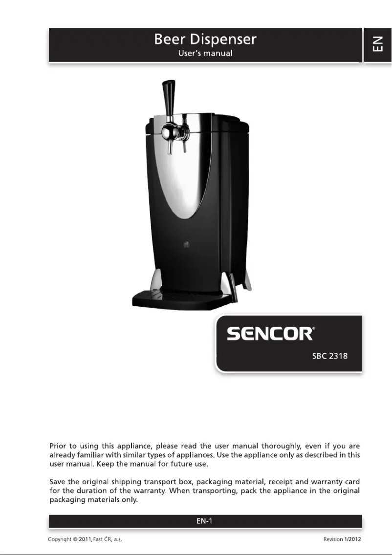 Página 1 del manual Manual de usuario Sencor SBC 2318