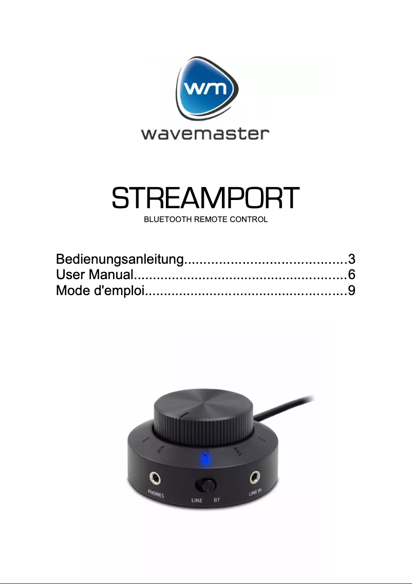 Página nº 1 - Manual de usuario Wavemaster StreamPort