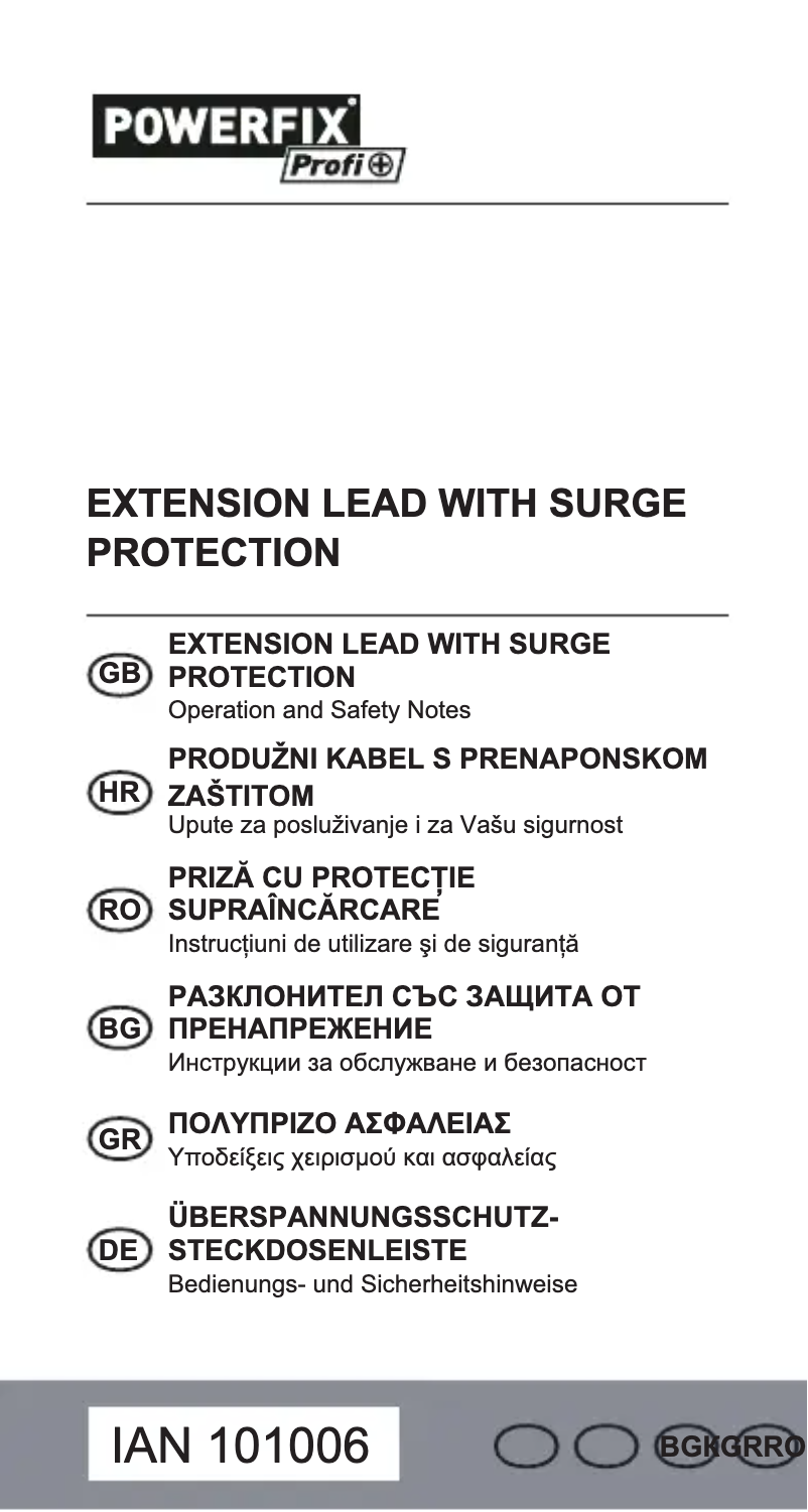 Imagen de la primera página del manual del dispositivo IAN 101006
