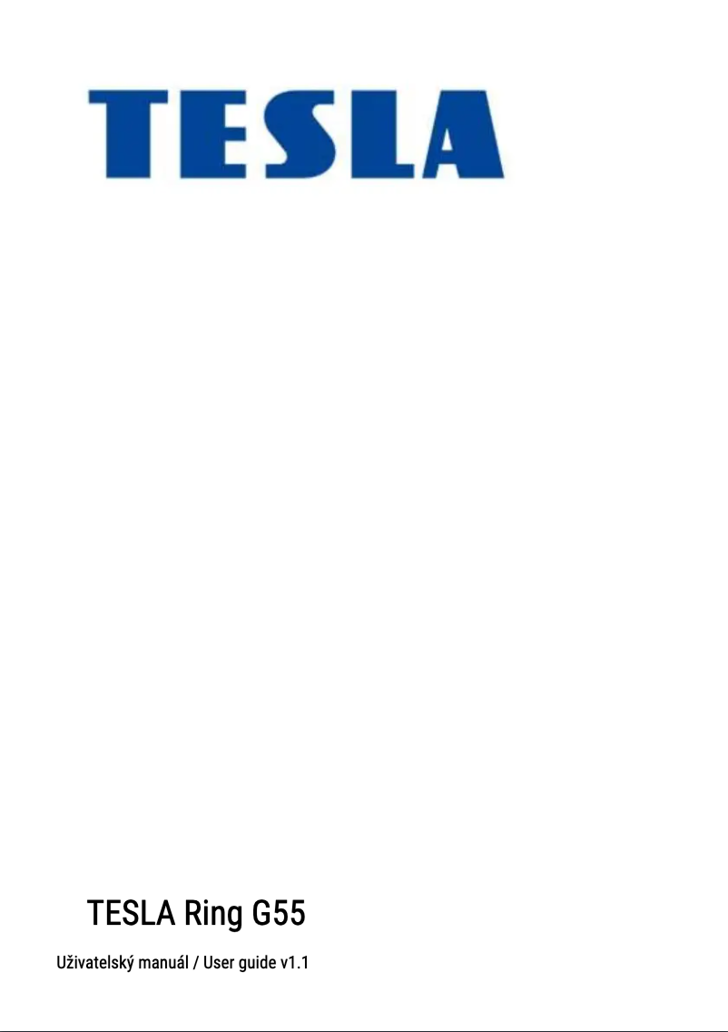 Imagen de la primera página del manual del dispositivo Ring G55