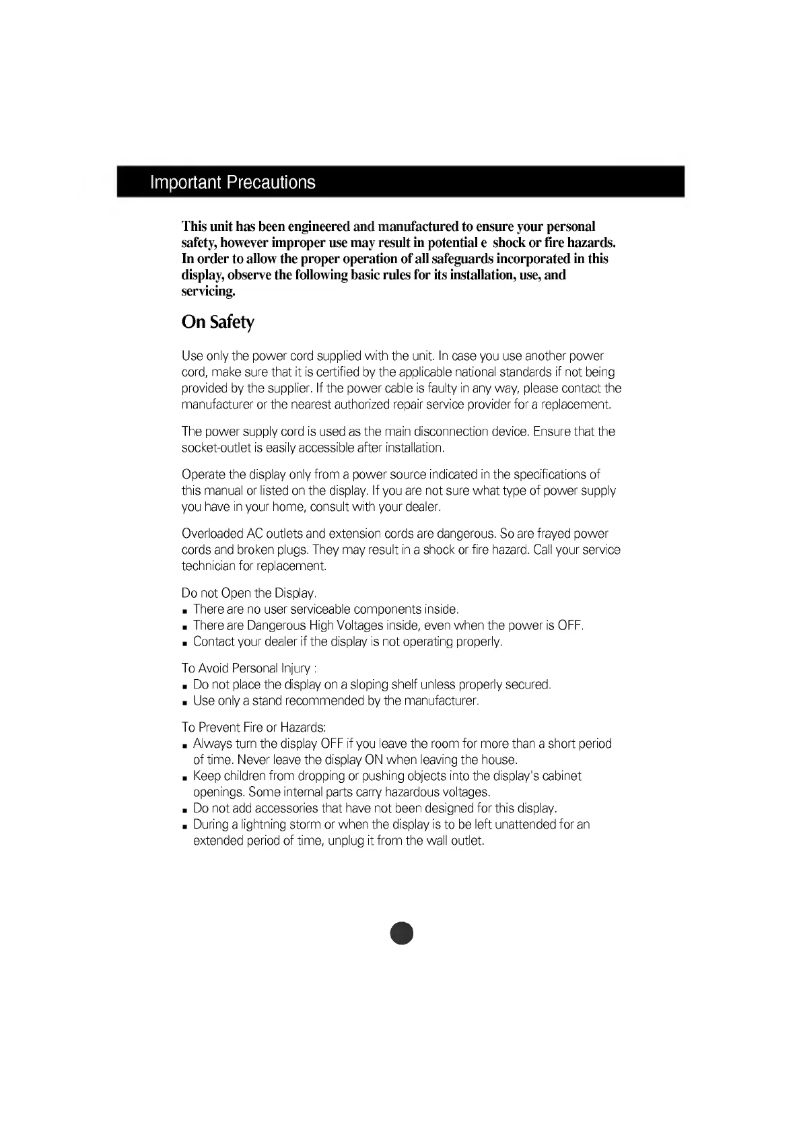 Imagen de la primera página del manual del dispositivo LB800H