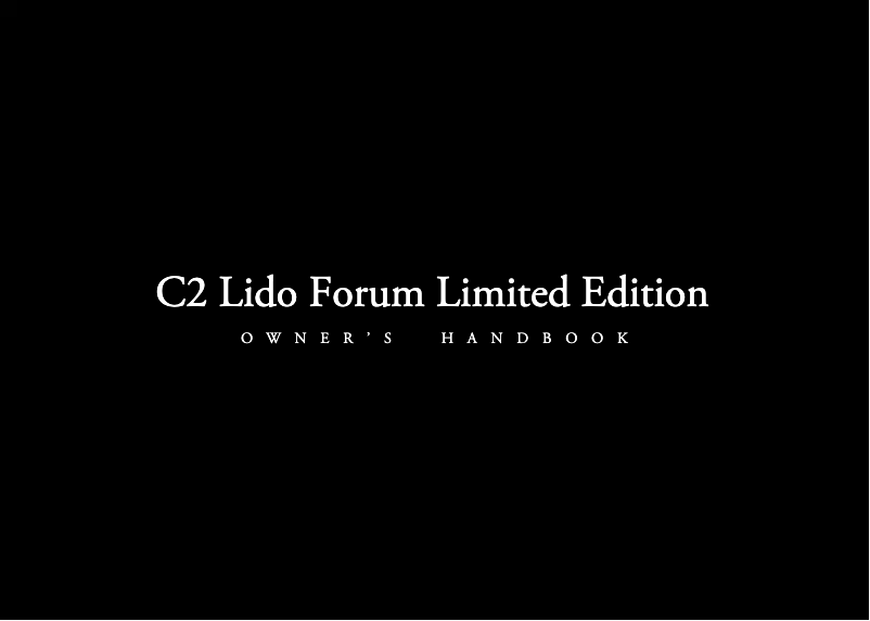 Imagen de la primera página del manual del dispositivo C2 Forum