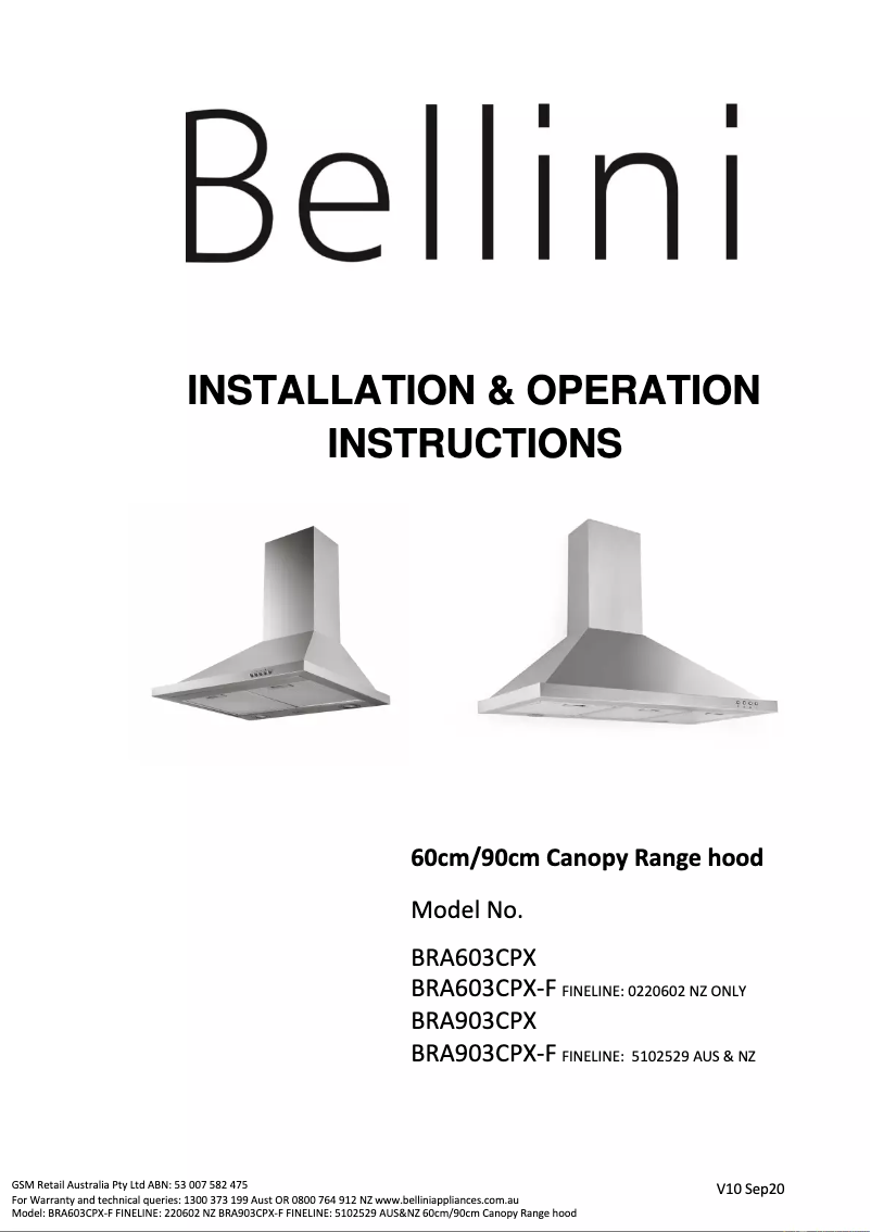 Imagen de la primera página del manual del dispositivo BR603SPW-F