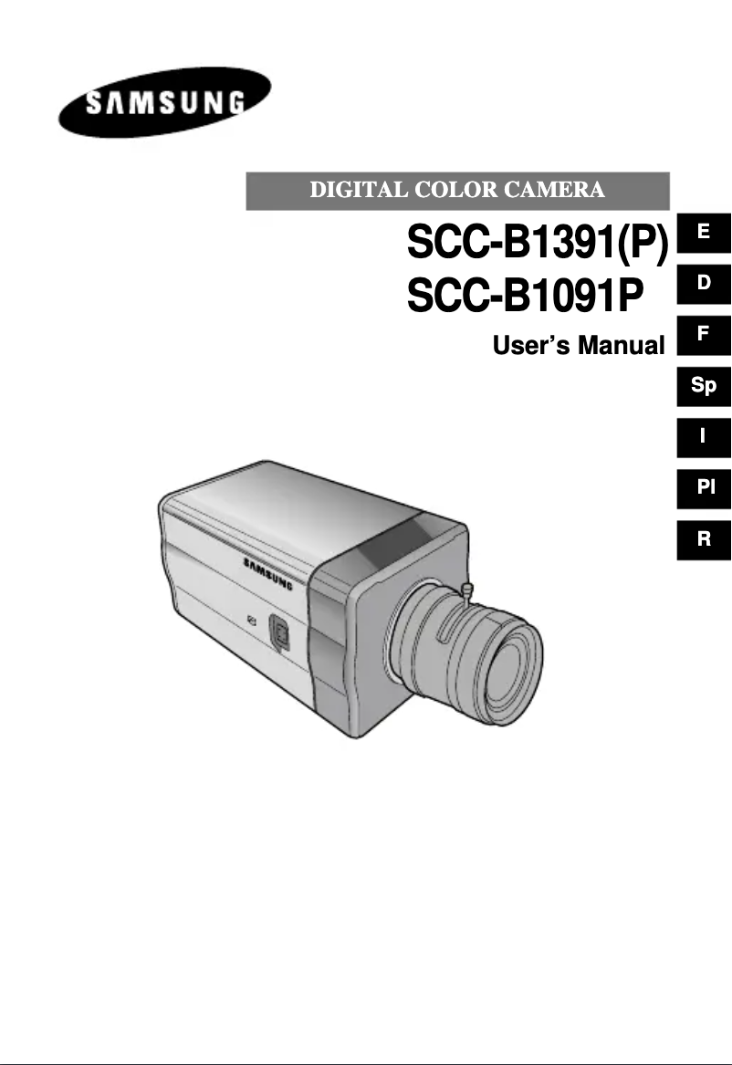 Imagen de la primera página del manual del dispositivo SCC-B1391P
