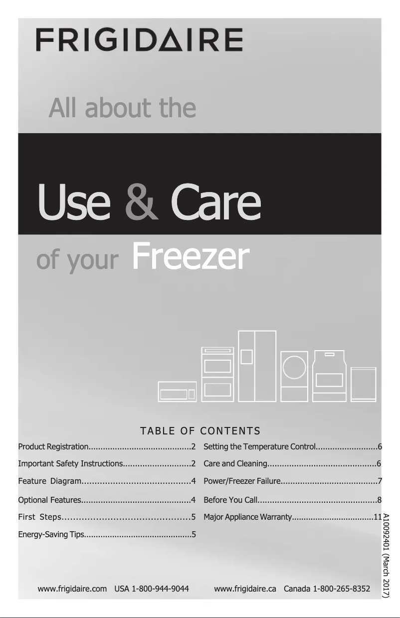 Página 1 del manual Manual de instrucciones Frigidaire FFFC13M4TW