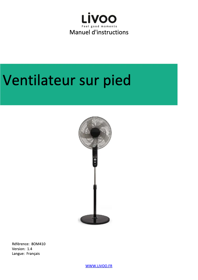 Imagen de la primera página del manual del dispositivo DOM410